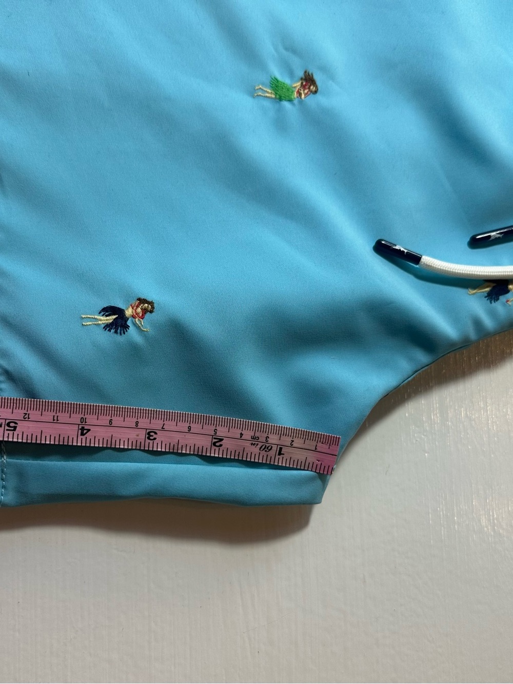 NWT Tommy Bahama XL/TG Men’s Light Blue Hula Dancer Swim Board Shorts,UV PROTECT - Picture 8 of 10